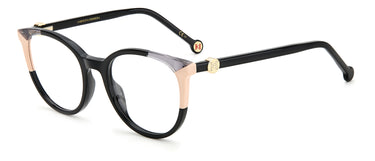 Designer Women Carolina Herrera Eyeglasses: CH 0056 - Black Nude- SpecSMART Eye Clinic (Diagonal View)